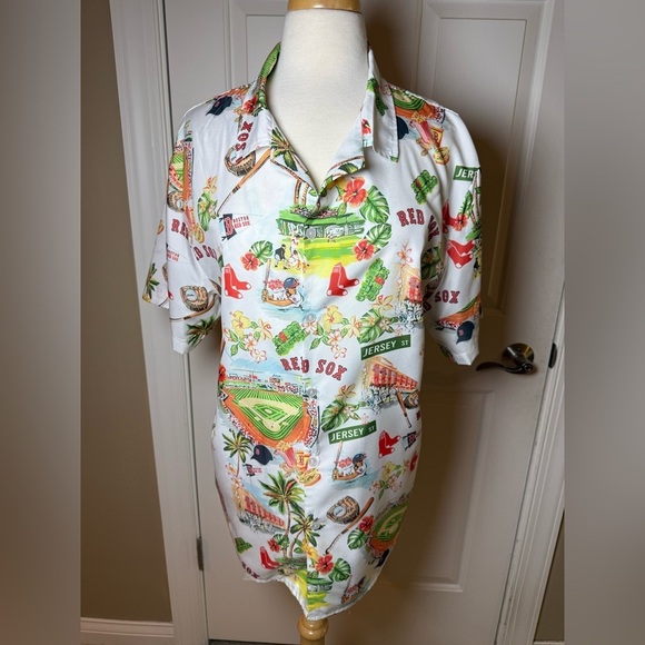 Boston Red Sox Themed Men's Shirt/Jersey-Size Large - Picture 6 of 6